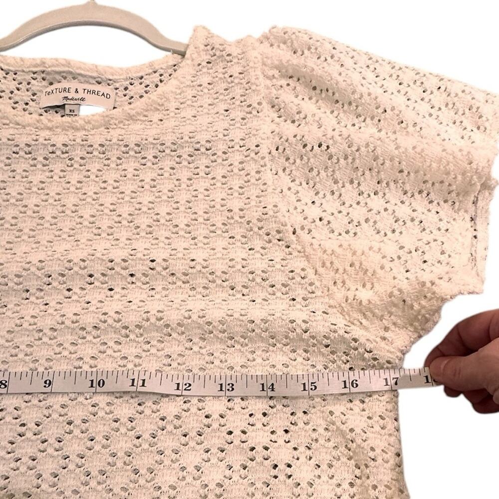 Madewell Texture & Thread Eyelet Flutter-Sleeve T… - image 4